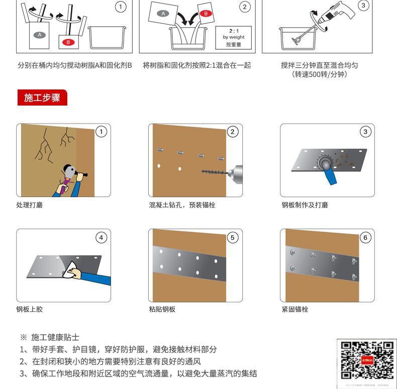 包钢金川粘钢加固施工过程